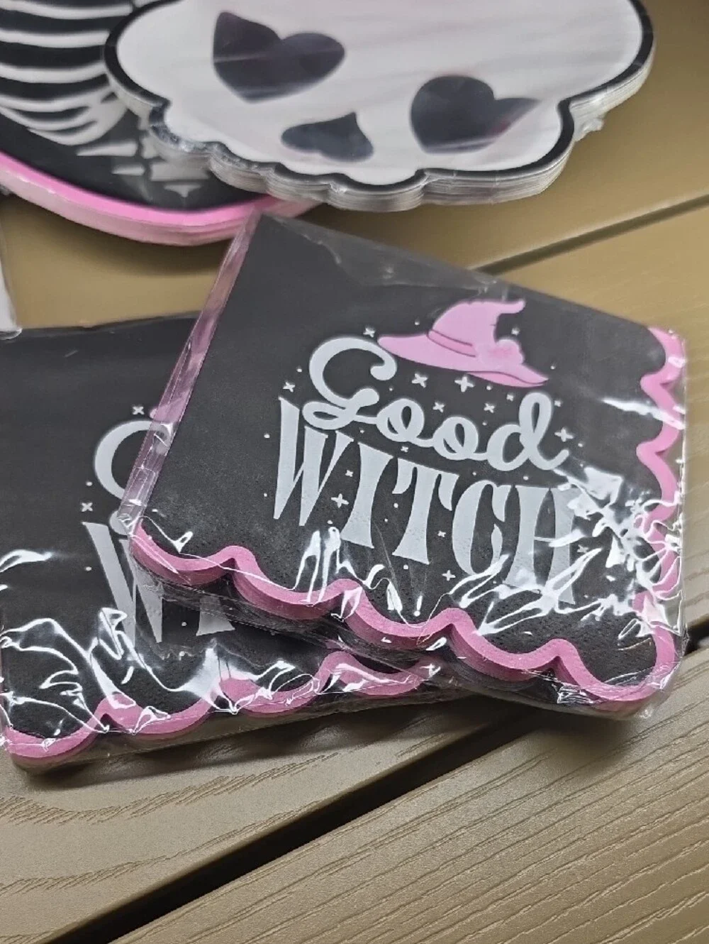 Celebrate It Pink & Black Skull Party Tableware Set
